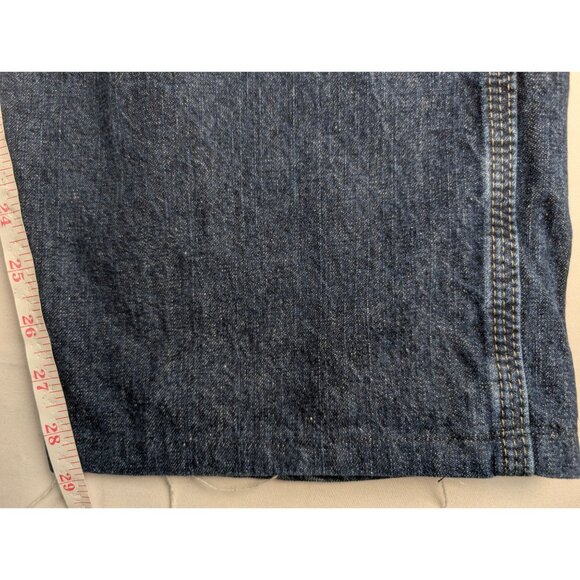 Vintage Wrangler Jeans Mens 33x29 (Altered) Blue Carpenter Denim - Picture 4 of 10